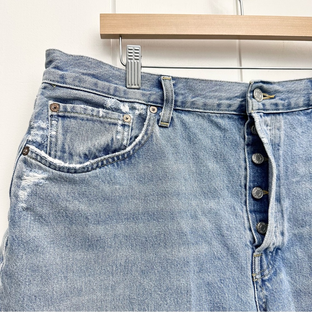 Agolde Parker Long Short In Swap Meet Size 34 - Picture 9 of 14